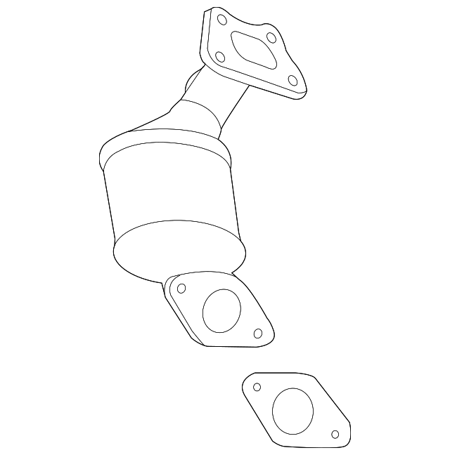 20172018 Buick LaCrosse Driver Side ThreeWay Catalytic Converter with