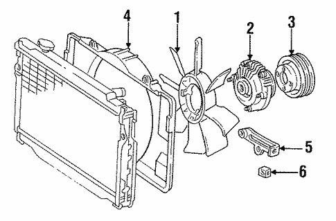 Cooling Fan for 1993 Toyota Land Cruiser #0