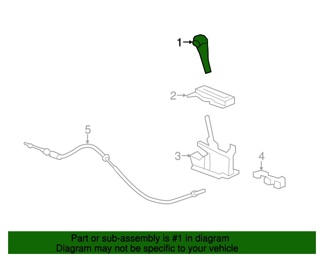 20082012 Buick Enclave Dark Titanium Automatic Transmission Shift