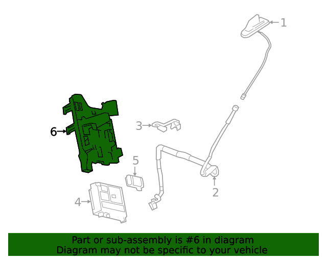 20192023 GM Communication Interface Module Bracket 23389985 GM