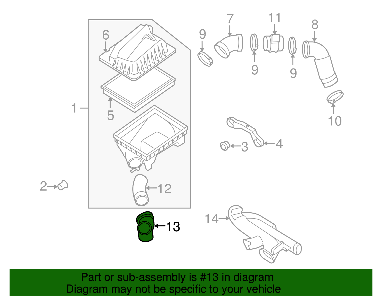 Duct, Rear Int Air - GM (90531007)