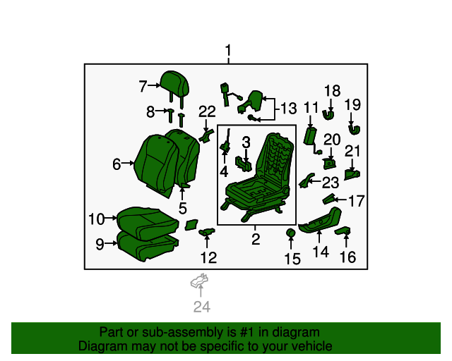 2008 2010 Toyota Highlander Seat Assembly 71200 48e60 E0 Toyota Parts