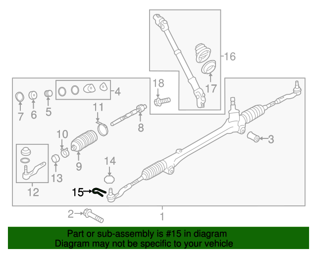 20132020 Toyota Outer Tie Rod Cotter Pin SU00303444 American Toyota