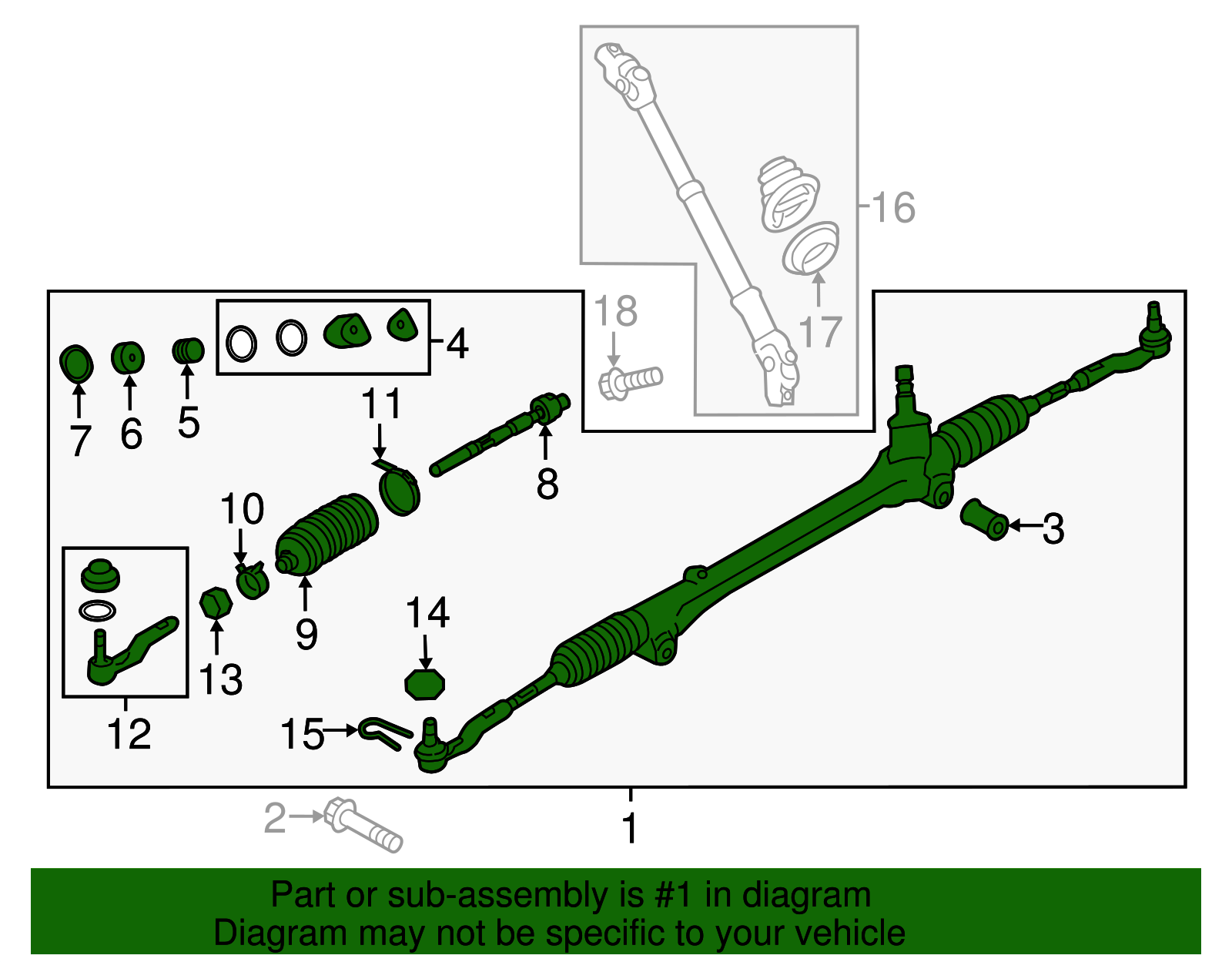 Steering Gear - Scion (SU003-00841)