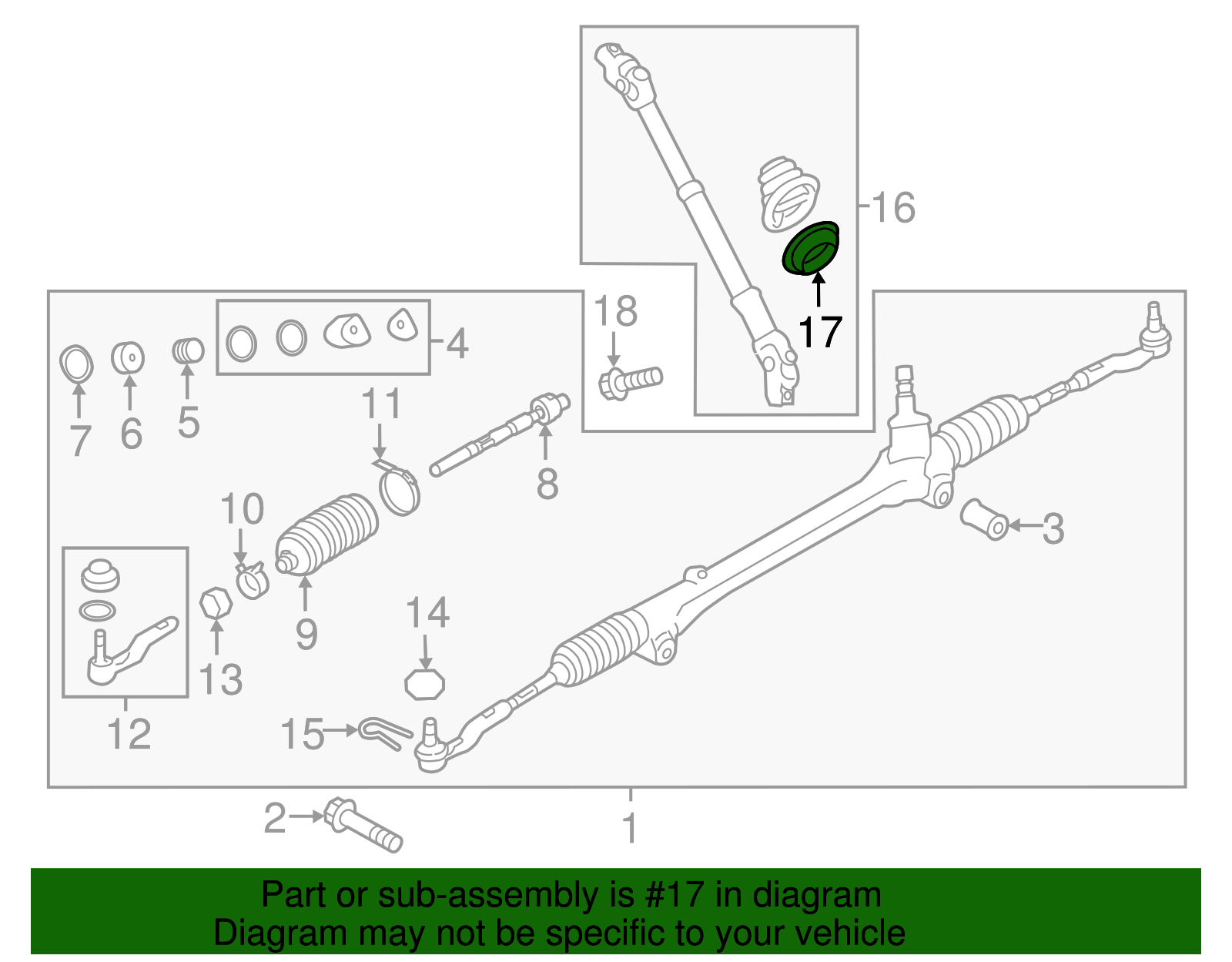 Intermediate Shaft Seal - Scion (SU003-04152)