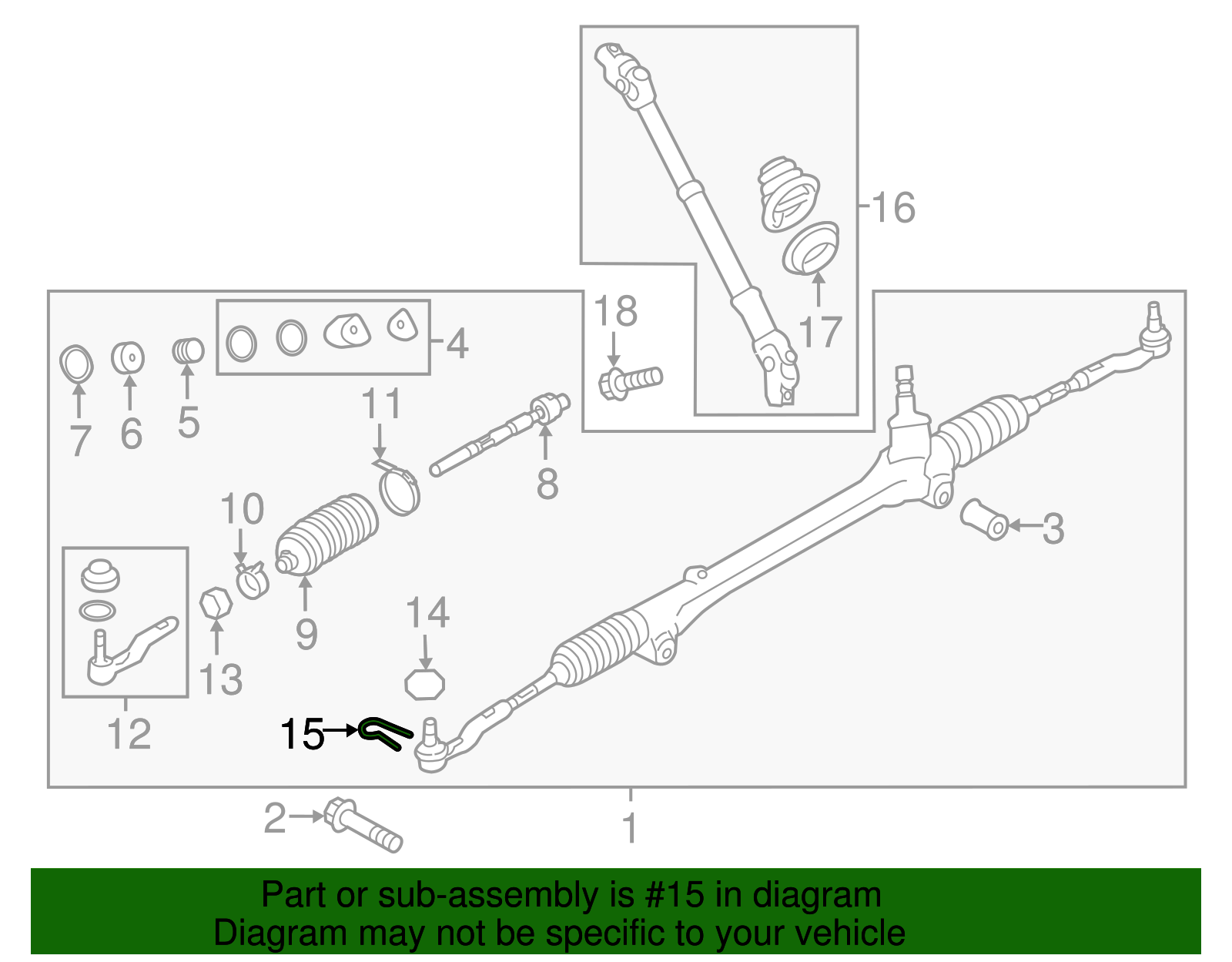 Outer Tie Rod Cotter Pin - Scion (SU003-03444)