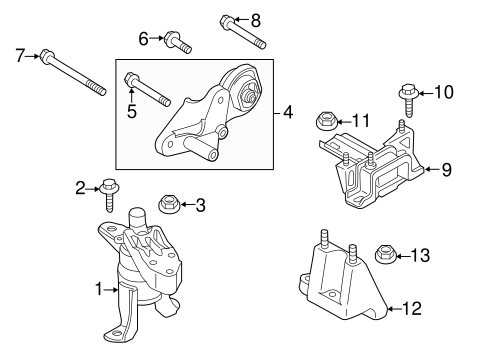 thumbnail image 2 of Front Right Hydraulic Engine Motor Mount For Mazda 2 1.5L Auto Trans – TOM AUTO PARTS A4429 2 of 5