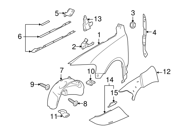 Fender Upper Bracket 7L6-821-467-A