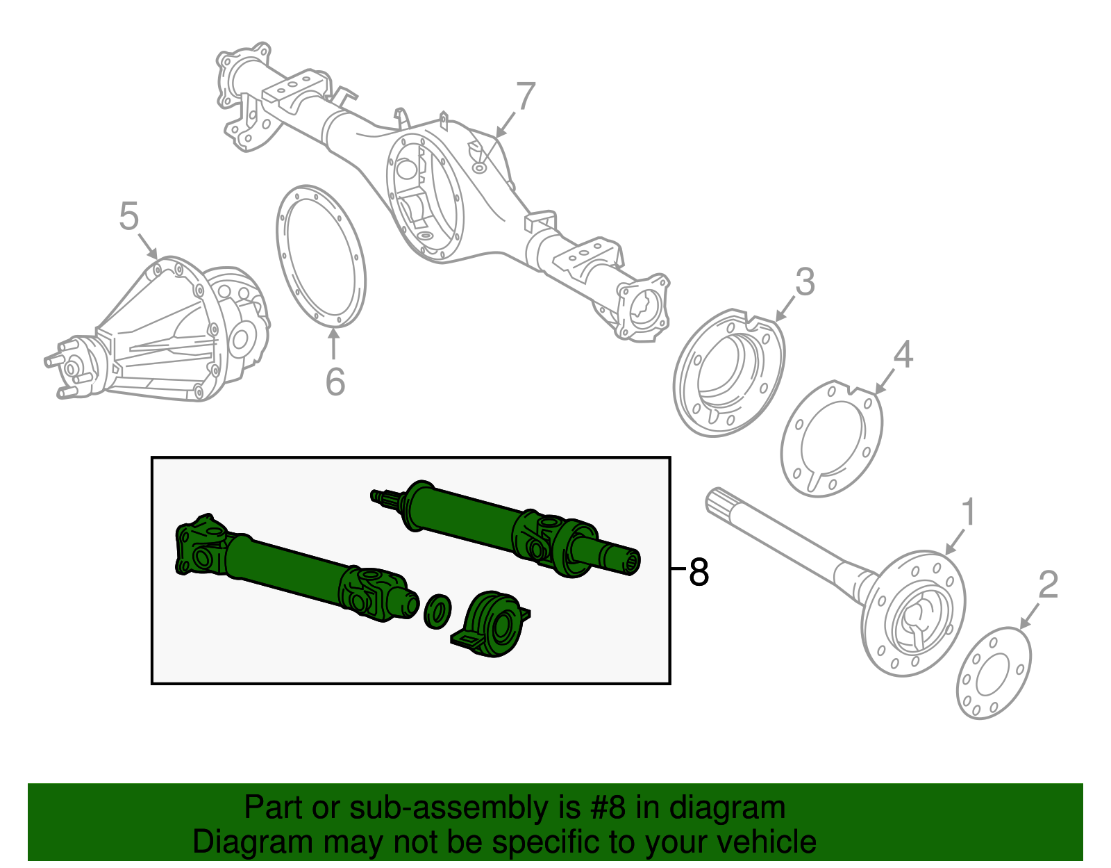 37100-04421 - Drive Shaft Assembly 2016-2023 Toyota Tacoma
