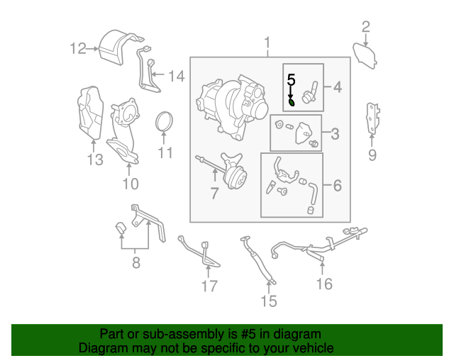 20082010 Chevrolet Cobalt Positive Crankcase Ventilation (PCV) Hose Fitting Seal 12605720