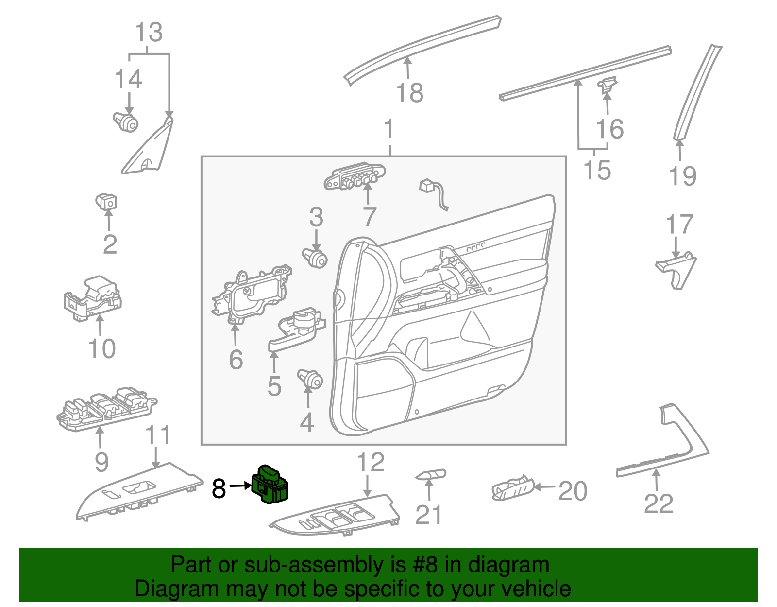 Lock Switch - Toyota (84930-60070)