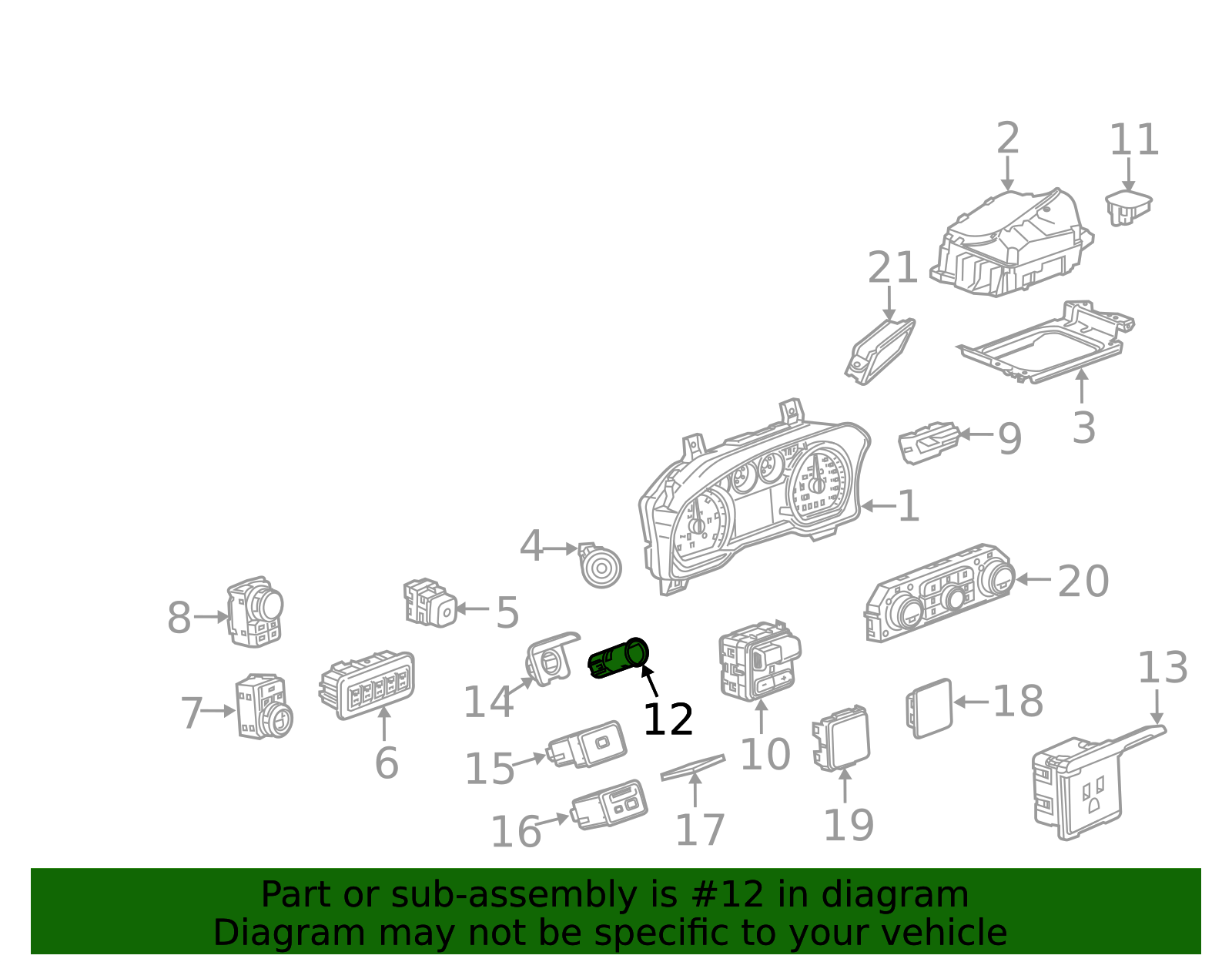 12 Volt Accessory Power Outlet - GM (22936013)