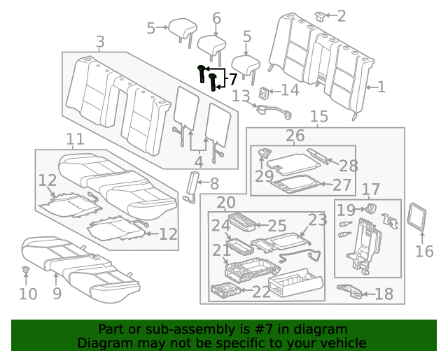 20162020 Lexus Headrest Guide 7193052030C1 XportAuto