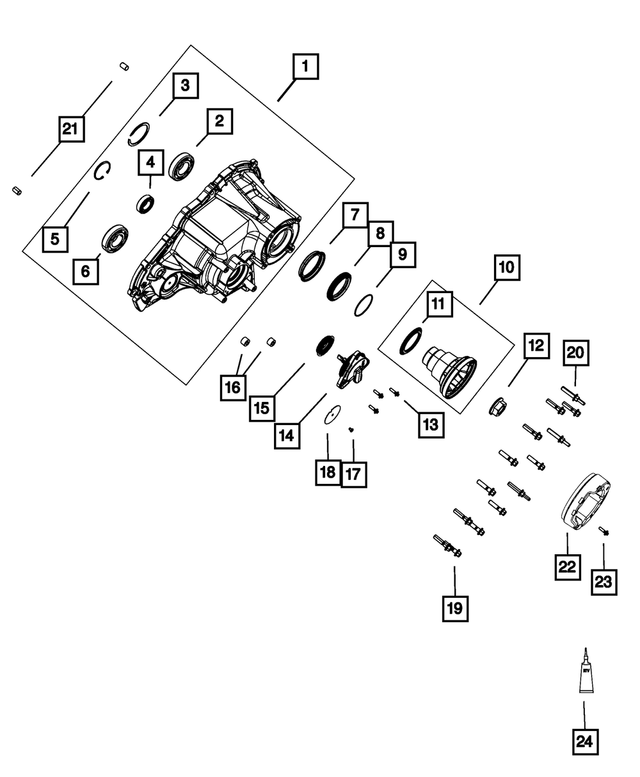 52108701AA Transfer Case Damper 20142019 Jeep Grand Cherokee Group