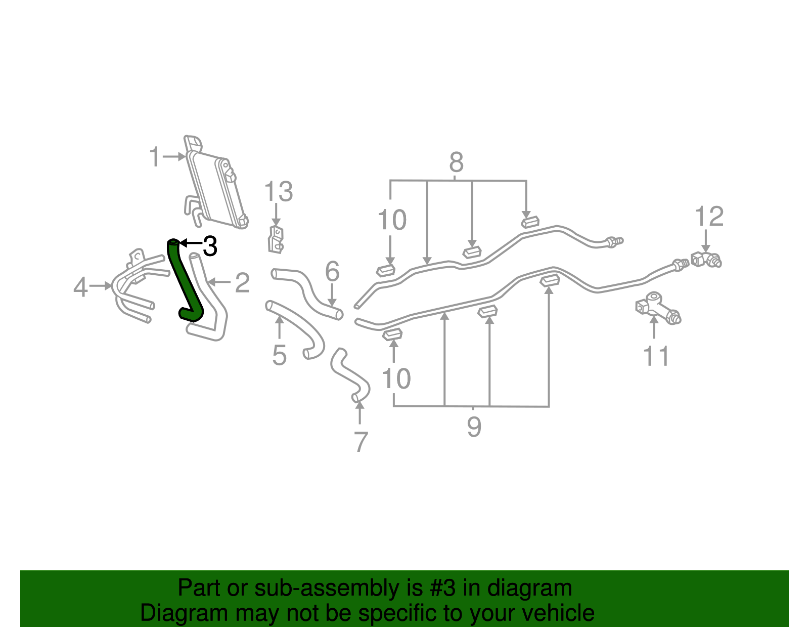Upper Hose - Toyota (32942-34010)