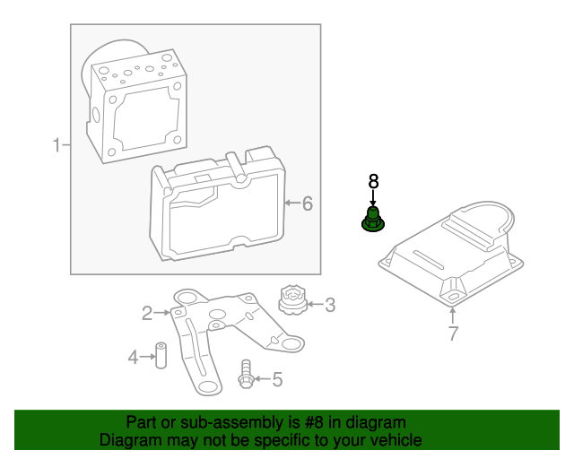 Genuine BMW 11617549043 Speed Sensor Nut FREE Shipping on Most