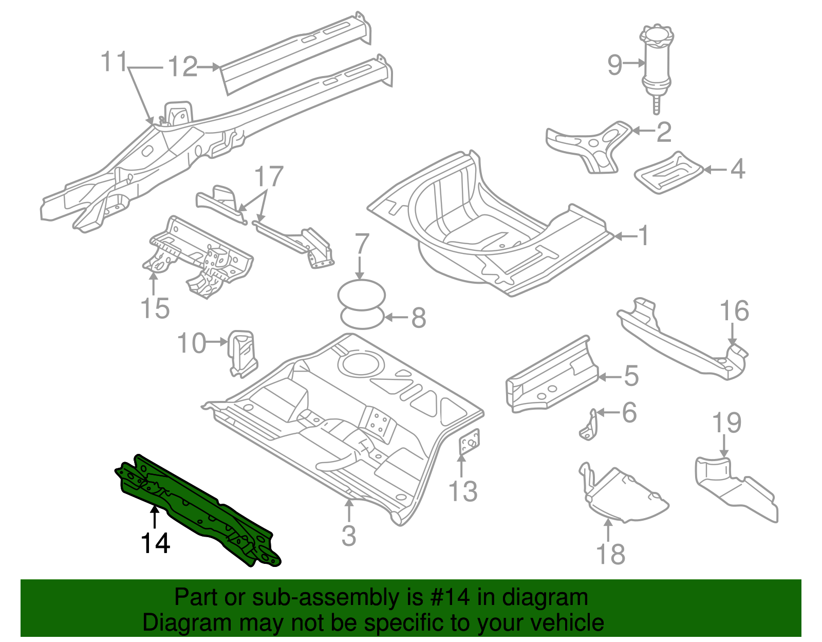 Front Cross-Member - Volkswagen (8E0-803-535)