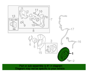 51712-3R000 - Rotor 2011-2016 Kia Sportage Kia.Parts Store
