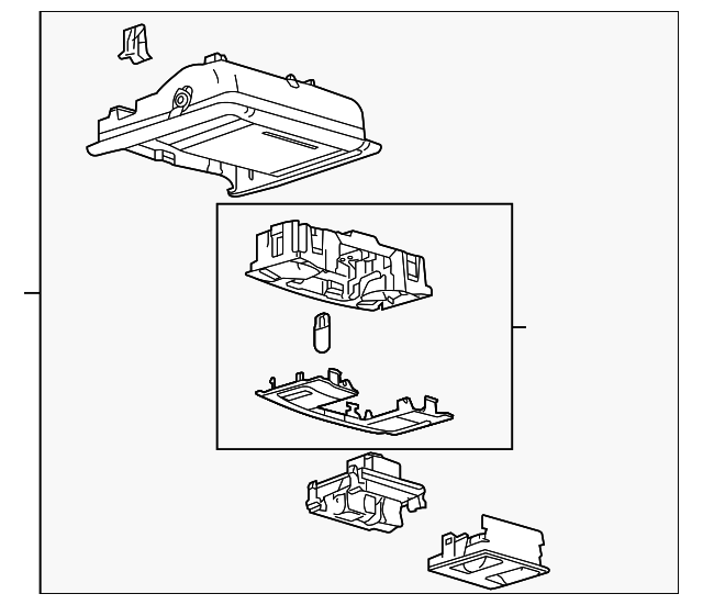 20102019 Ford Taurus Overhead Console AG1Z54519A70CB QuirkParts