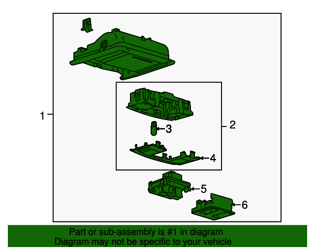 20102019 Ford Taurus Overhead Console AG1Z54519A70CB QuirkParts