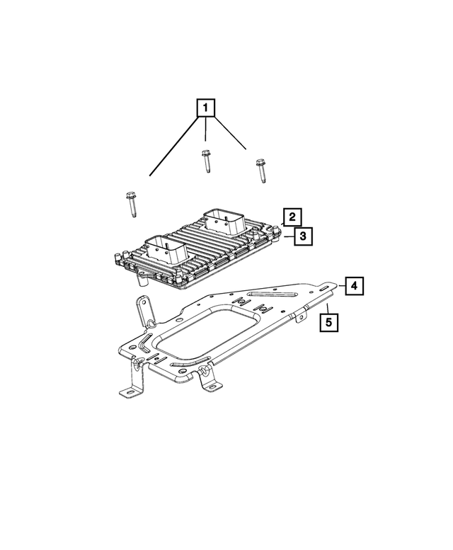 MOPAR GENUINE POWERTRAIN CONTROL MODULE 68330953AA 68330953AA