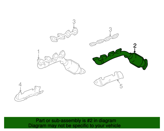 1715050050 Exhaust Manifold 20052009 Lexus GX470 My L Parts
