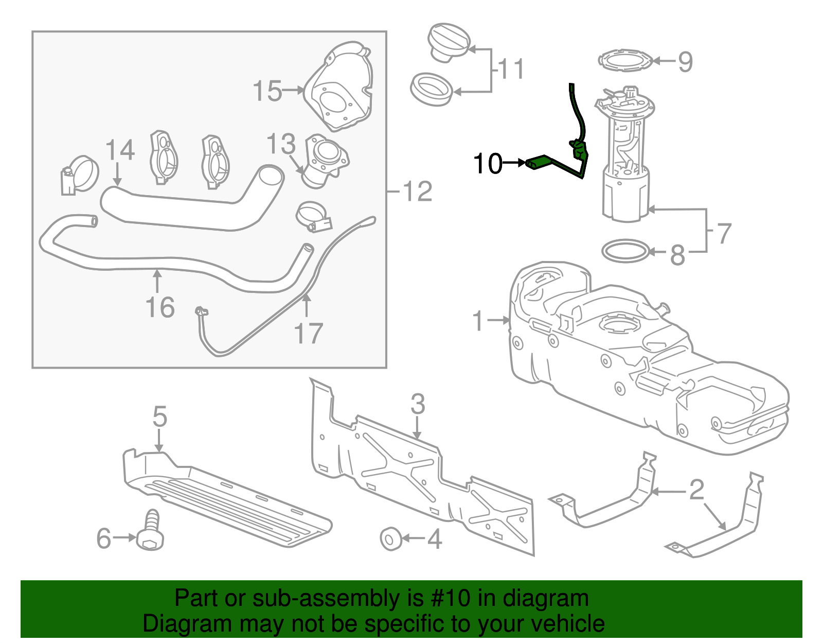 19329221 - Genuine GM Fuel Level Sensor Kit - View #5
