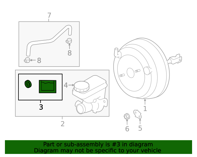 20152021 Subaru Master Cylinder Seal Kit 26497VA001 Subaru Parts For You