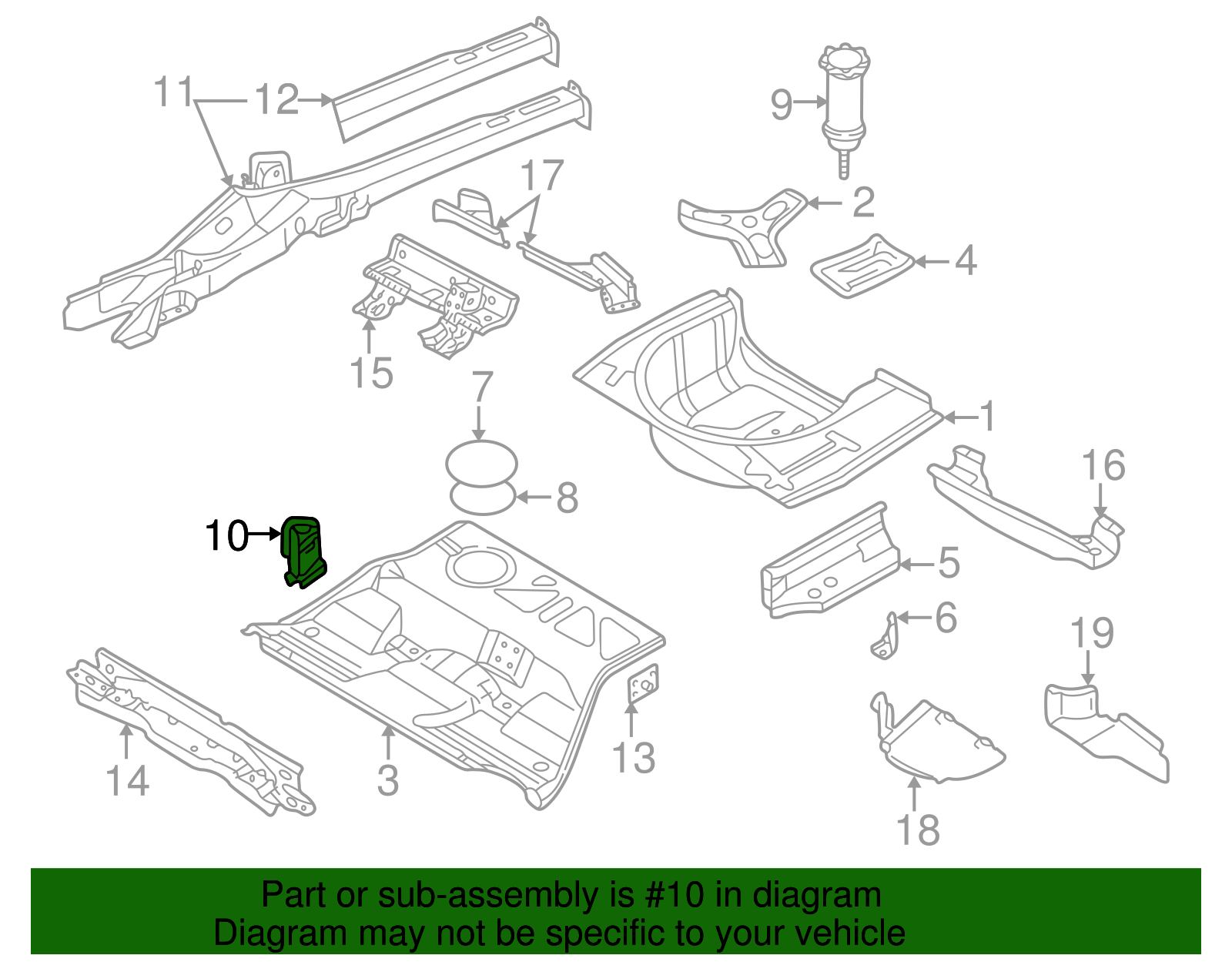 Hinge Support - Volkswagen (8E0-802-225-B)