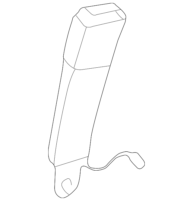 88895100 GM Medium Gray Driver Seat Belt with Buckle GM Parts Store