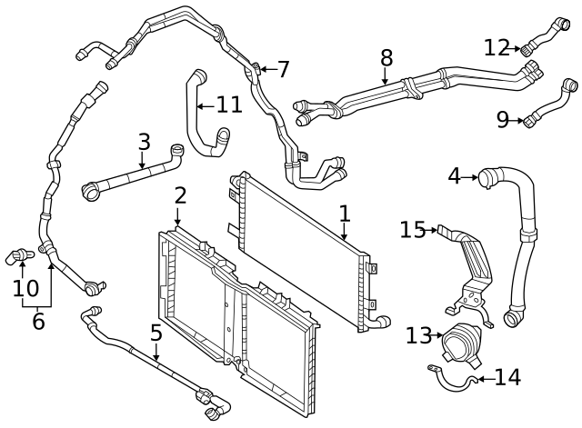 167-501-80-03 - Water Feed Tube 2020-2024 Mercedes-Benz | Mercedes