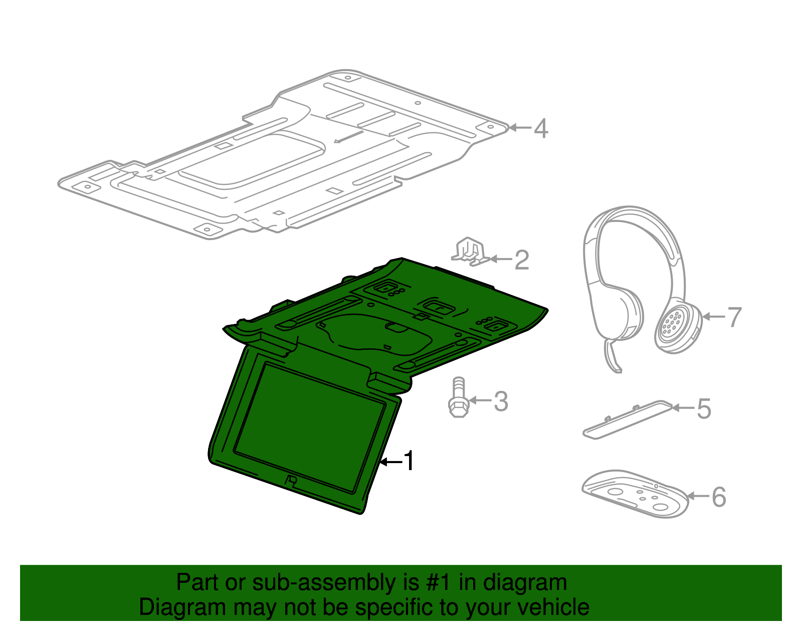 Roof Console - GM (84416473)