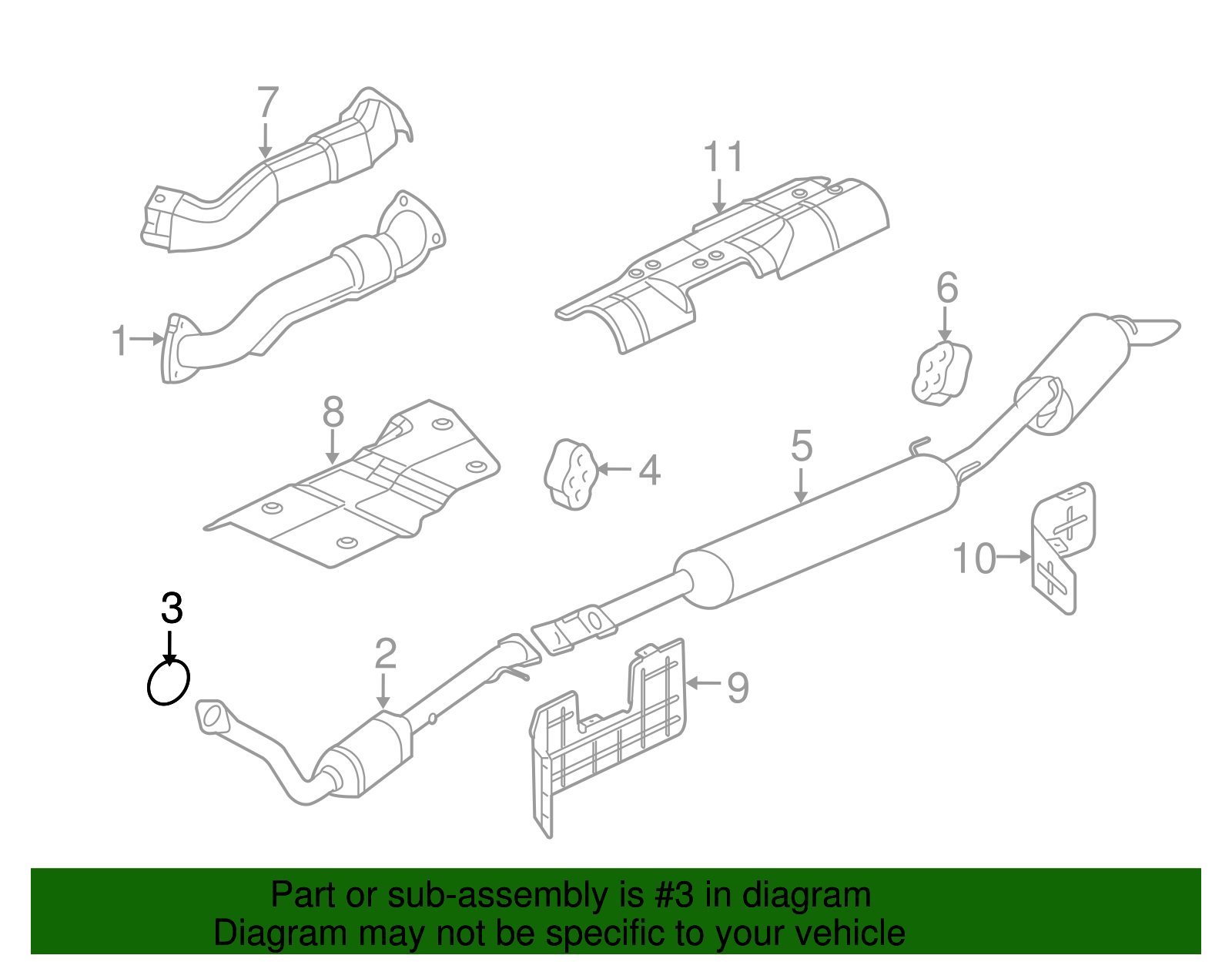 Catalytic Converter Gasket - GM (10328740)
