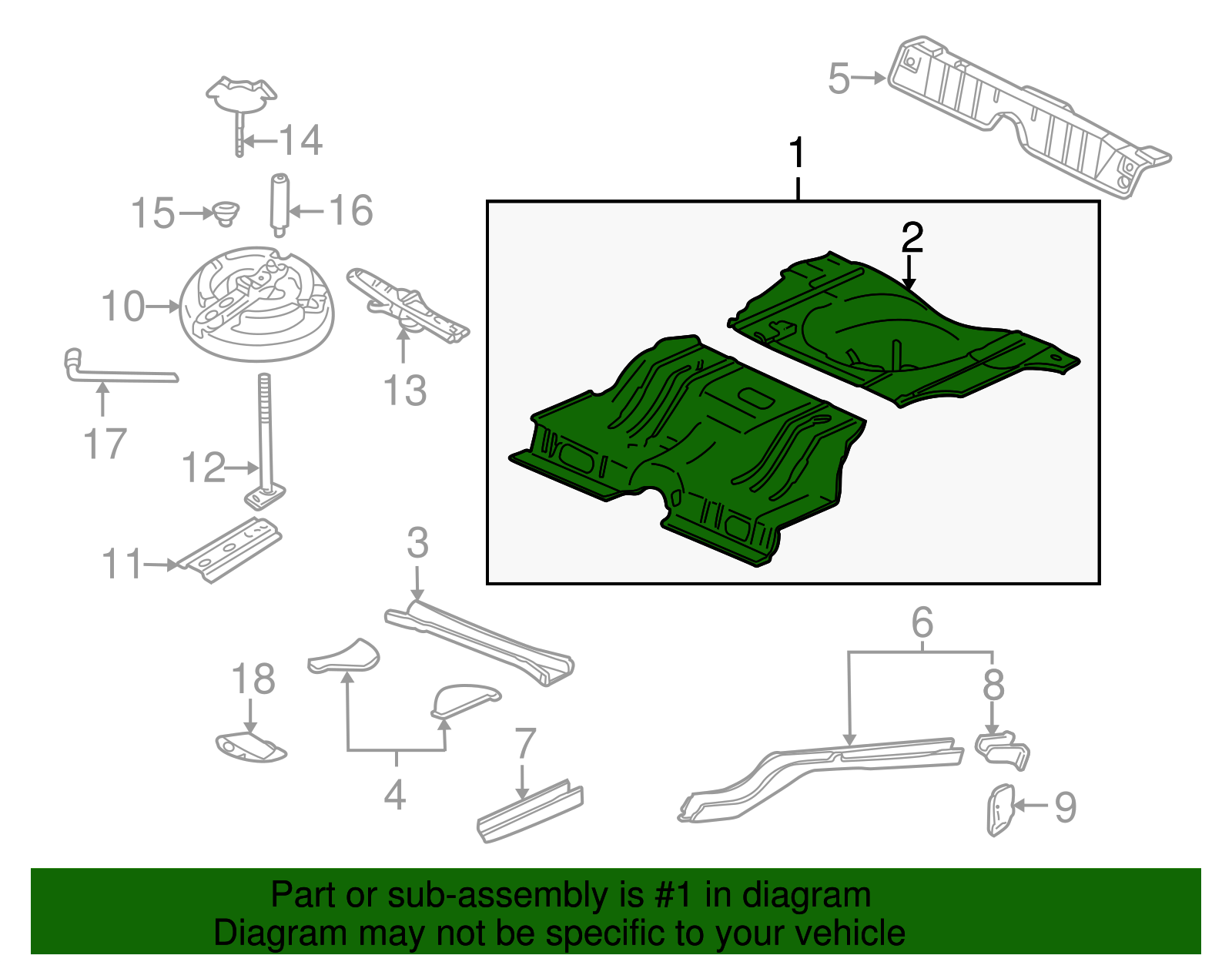 Floor Pan - GM (12493159)