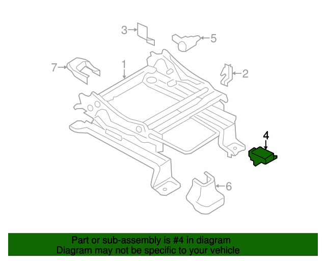 2010 Ford Edge OEM Air Bag Sensor AT4Z14B422A Ford Parts Center
