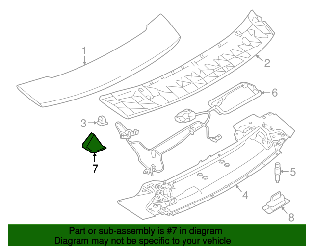 Genuine Porsche 991-504-662-01 |End Cover | FREE Shipping on Most Orders $499+ OEMG 