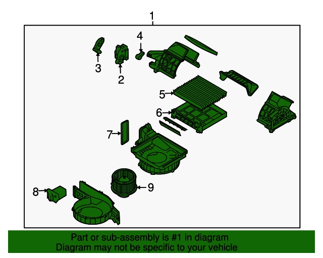 2007-2010 Hyundai Veracruz Blower Assembly 97107-3J000 | Hyundai ...