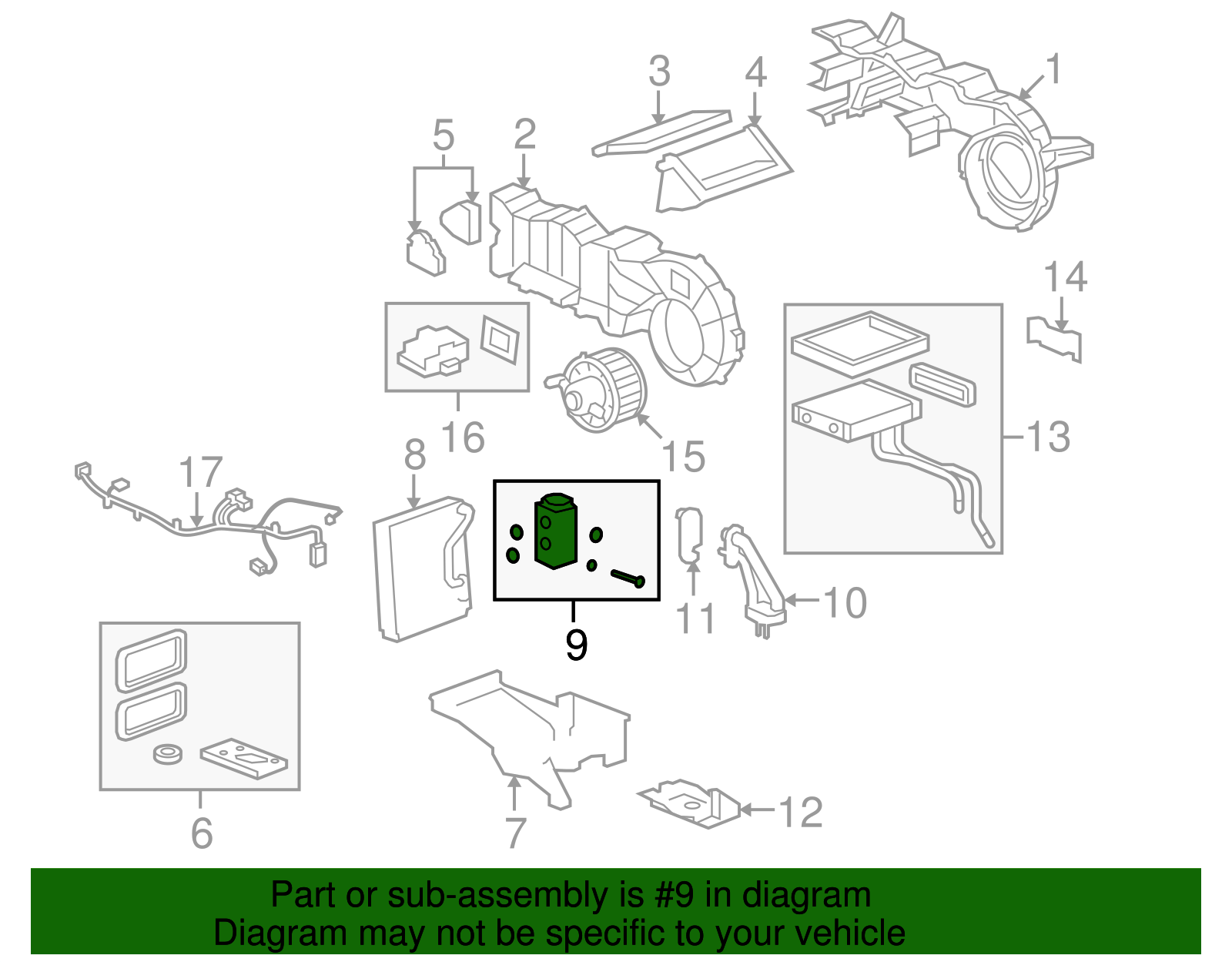 Valve Kit, Auxiliary A/C Evpr Thermal Expn (19130395)