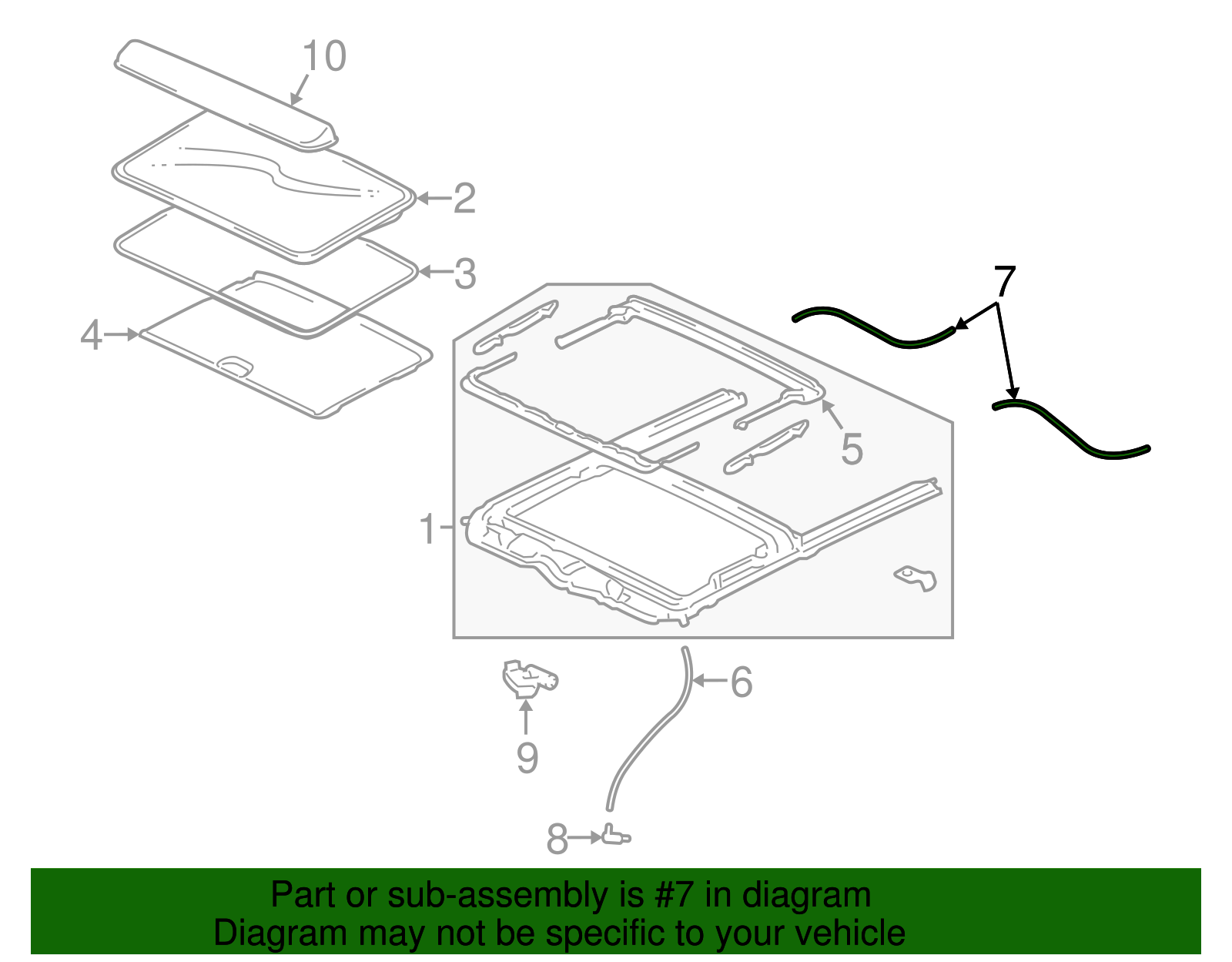 Drain Hose - Ford (XW4Z-54502C52-AA)