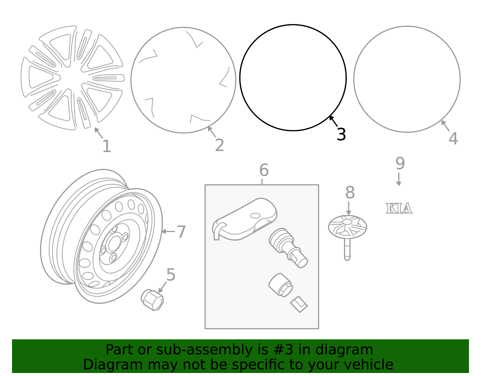 52910-D9230 - Wheel, Alloy 2020-2022 Kia Sportage | Kia.Parts Store