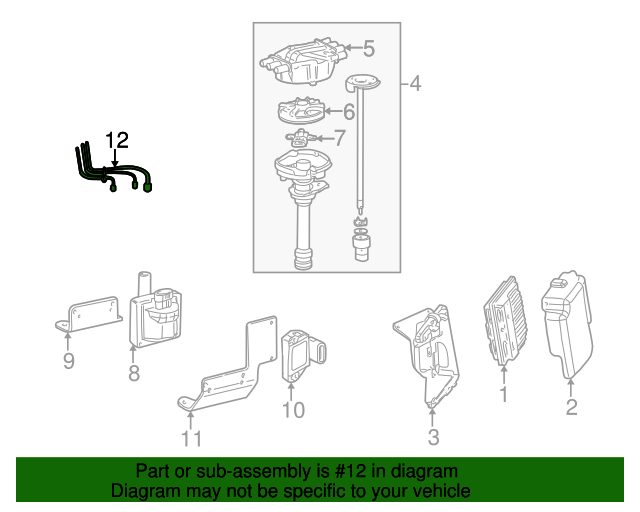 1999-2007 GM Spark Plug Wire Kit 19417608 | AwesomeParts.com