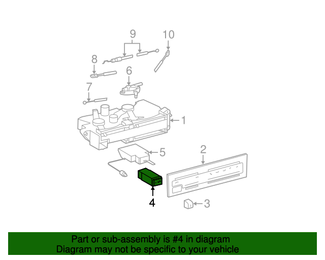 19951998 Toyota AC Switch 8466035010 Toyota Parts Center