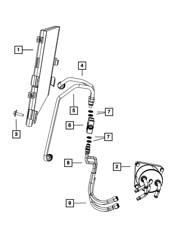20072017 Jeep Transmission Oil Cooler 68004297AA Mopar eStore