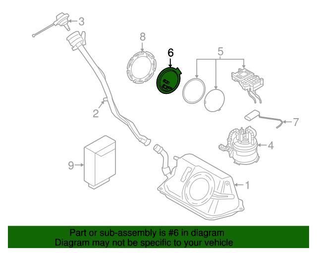 Genuine BMW 16117381630 Fuel Tank Sending Unit Seal FREE