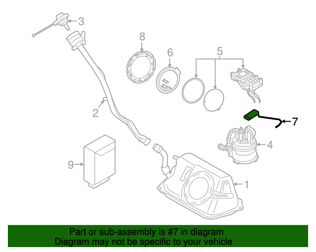 Genuine BMW 16117381631 Fuel Gauge Sending Unit FREE Shipping