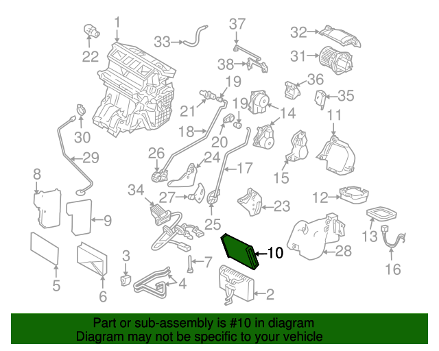Genuine Heater Core for 19992009 Saab 95 Part 5045836 Over 30