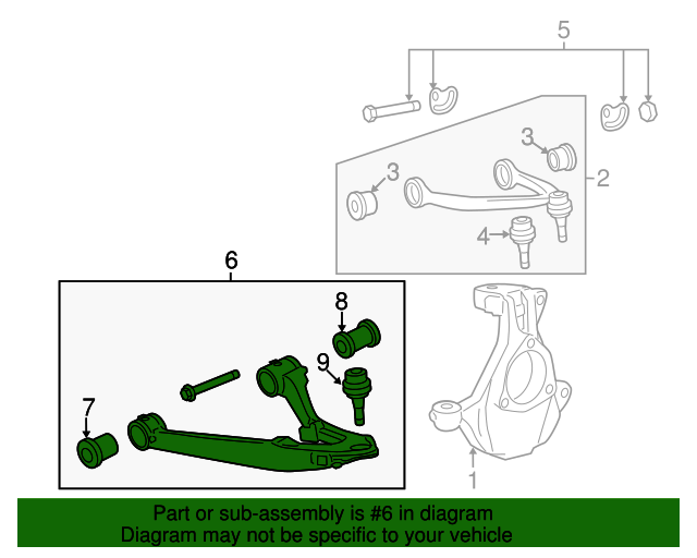 GM Genuine Parts 25745696 Rear Passenger Side Lower Control Arm GM Genuine Parts 25745696 Rear Passenger Side Lower Control Arm