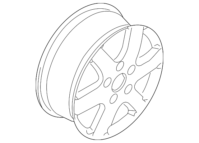 Wheel, Alloy - Volkswagen (7L6-601-025-AP-8Z8)