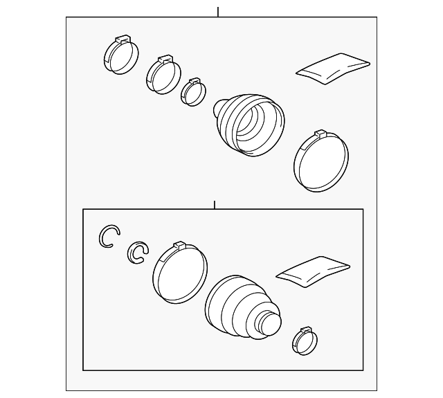 Boot Kit - Toyota (04429-0R011)