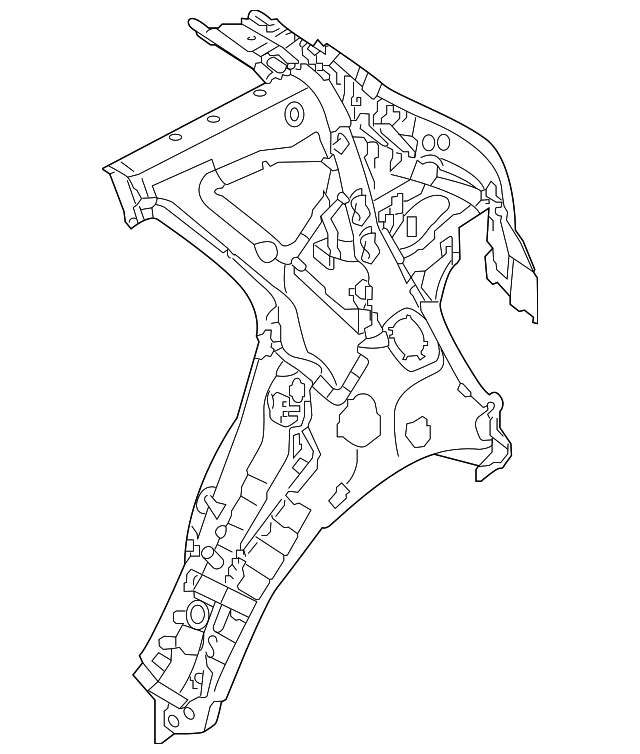 Genuine OEM Quarter Panel Part 71602D3010 Fits 20162021 Hyundai